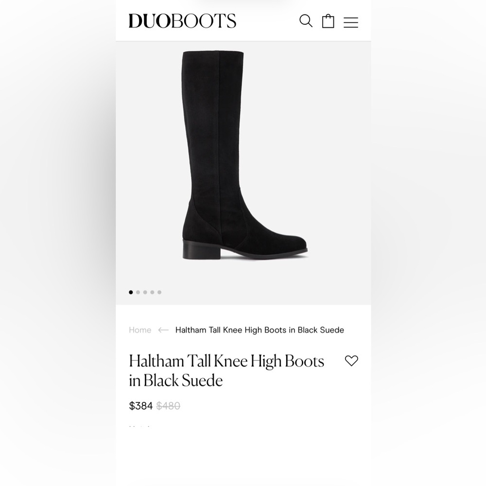 Duo Boots knee high suede boots 38